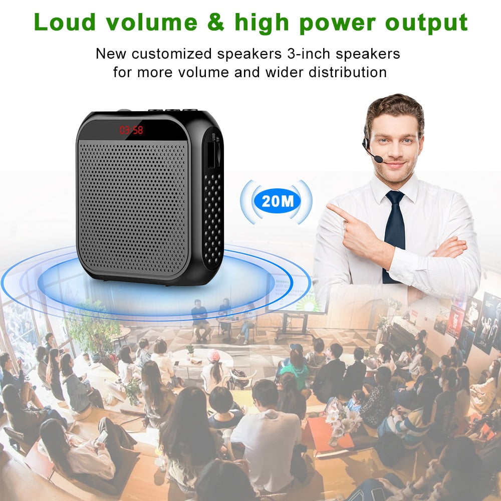 Multifunctional Portable Amplifier 8W 2200mAh Voice Amplifier Personal Voice Speaker ,Crystal-Clear Sound