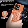 thumbnail image 5 of Decase for iPhone 14 Pro Wallet Case with Card Holder,RFID Blocking,Kickstand,Wrist Strap,Fit Magnetic Car Mount Luxury Leather Back Flip Cover Case for iPhone 14 Pro, Brown, 5 of 8