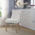 thumbnail image 4 of Modway Pose 19" Modern Performance Velvet Dining Chair in Ivory (Set of 4), 4 of 4