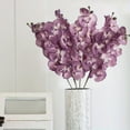 thumbnail image 3 of 6 Pcs Artificial Phalaenopsis 26.7in Long Stem Non-woven Fabric Fake Flower European Photography Props Dining Table Wedding Outdoor Home Decoration, 3 of 6