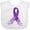 AA-White, variant on Inktastic Alzheimer's Awareness Purple Ribbon Made of Heart Boys or Girls Baby Bib
