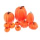 thumbnail image 1 of Calabazas falsas modelo cosecha decorativa linda mini espuma realista Halloween espuma 12 piezas amarillas, 1 of 6