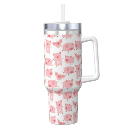 

Ocsxa Kawaii Pigs Print 40oz Stainless Steel Vacuum Insulated Tumbler Car Cup Coffee Mug with Spillproof Lid Keep Your Drink Hot or Cold on the Go
