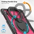 thumbnail image 4 of for Samsung Galaxy Tab S11 Ultra Case 14.6 inch, 360 Rotating Shockproof Cover with Stand, Handle, Shoulder Strap (SM-X930/X936B), Rose Panel, 4 of 7