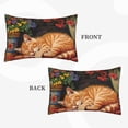 thumbnail image 4 of Fotbe Sleeping Cat Flowers Pillow Cases - Envelope Closure - Luxury, Extra Soft, Cooling Pillow Covers - Wrinkle, Fade, Stain Resistant-14"x20", 4 of 8