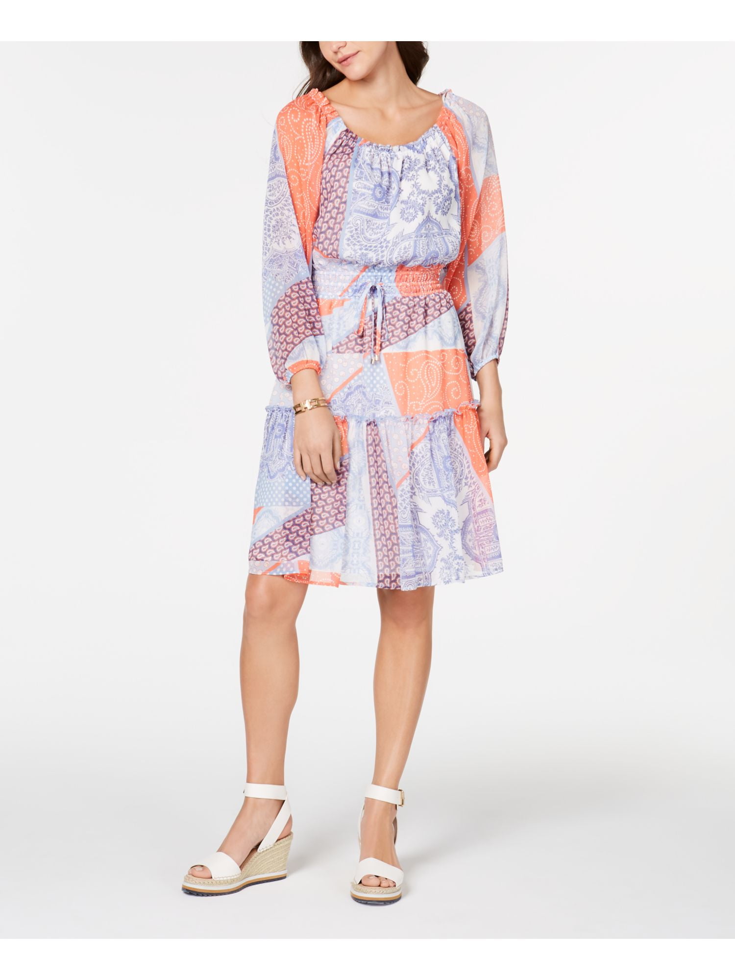 tommy hilfiger metallic fit and flare dress Tommy Hilfiger Metallic Leopard Lace Dress