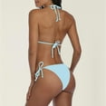 thumbnail image 3 of JIANJIA Swim Suits for Women Summer Solid Color Sexy Lace Up Halter Brassiere With Thongs Two Piece Brazilian Bikinis Swimwears Activewear,White,XL, 3 of 6