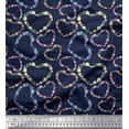 thumbnail image 1 of Soimoi Poly Georgette Fabric Floral & Heart Print Sewing Fabric Yard 42 Inch Wide, 1 of 3