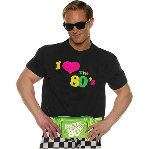 Underwraps Mens I Love The 80s Shirt