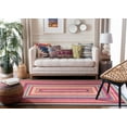 thumbnail image 4 of SAFAVIEH Braided Candyce Colorful Bordered Area Rug, Multi, 5' x 8', 4 of 13