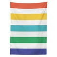 thumbnail image 3 of Ambesonne Striped Tablecloth Rectangular Table Cover, Rainbow Pattern, 52"x70", Multicolor, 3 of 4