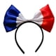 thumbnail image 1 of Diadema con pajarita, banda para el pelo ligera de satén con bandera de país para mujeres, señoras y niñas, 1 of 7