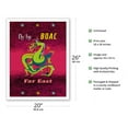 thumbnail image 2 of BOAC - Far East - Dragon - Vintage Airline Travel Poster by Maurice Laban c.1955 - Fine Art Matte Paper Print (Unframed) 20x26in, 2 of 4