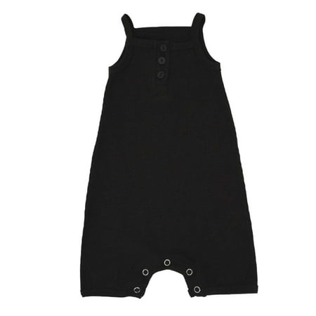 

Romper Set Baby Boy Long Sleeved Baby Girls Boys Cotton Summer Solid Sleeveless Ribbed Romper Bodysuit Vest Clothes Outfits Short Sleeve Bodysuit