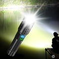 thumbnail image 1 of XYAIYT High Power USB Rechargeable Flashlight with LED Display Long Range Beam High Lumens Telescopic Portable Work Hand Lamp 1200 Capacity Battery for Outdoor Activities IPX6 Waterproof, 1 of 8