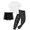 Black White, variant on Arshiner Girls Clothes 3 Piece Outfits Short Sleeve Shirts Long Pants and Dolphin Shorts Clothing Sets with Pockets