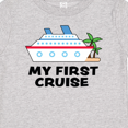 thumbnail image 4 of Inktastic My First Cruise with Cruise Ship and Palm Trees Boys or Girls Baby T-Shirt, 4 of 5
