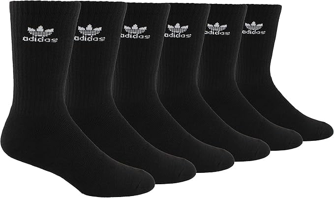 adidas Men's Athletic 6-Pack Crew Socks