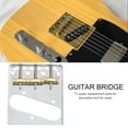 thumbnail image 2 of Musical 54mm 3‑Saddle 6‑String Bridge for TL Style Guitar Repair Parts, 2 of 12