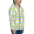 thumbnail image 5 of Pofeuu Rainbow Rabbit Print Teenage Zipper Hoodie Sweatshirts Hooded Casual Jackets With Pocket For Boys Girls-Small, 5 of 6
