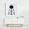 thumbnail image 2 of Greenpoint Water Tower - Brooklyn New York Photography White Framed Wall Art Print 12 x 18 inches, 2 of 3