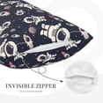 thumbnail image 3 of Susaid Cartoon Spaceship Print Pillowcases Multiple Size, Pillow Cover Super Soft Envelope Closure Standard Pillow Case-14"x20", 3 of 6