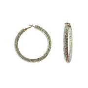 No Boundaries Crystal Hoop Earrings