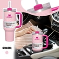 thumbnail image 1 of Stanley IceFlow Vaso de acero inoxidable con pajita Rosa fuerte/40oz, 1 of 5