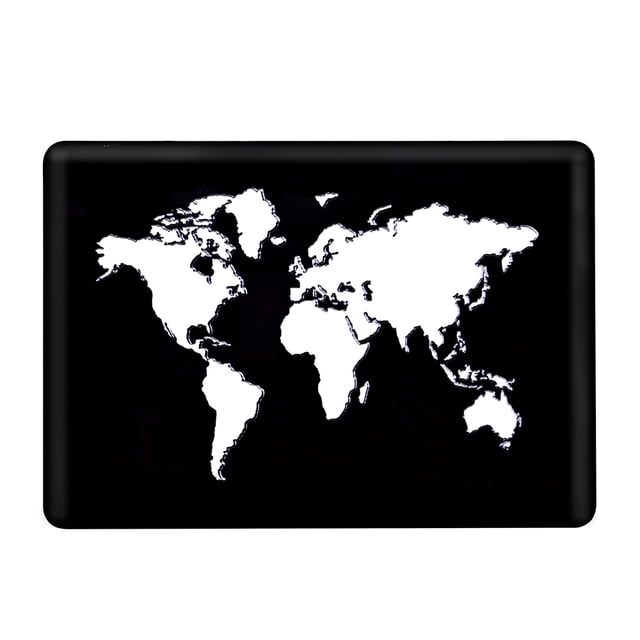 Graflsoa Matte-Finish World Map Hard Shell Case for MacBook Pro 13.3" with Touch Bar (2016-2019 Models) - Anti-Scratch, Heat Dissipation, and Anti-Slip Design