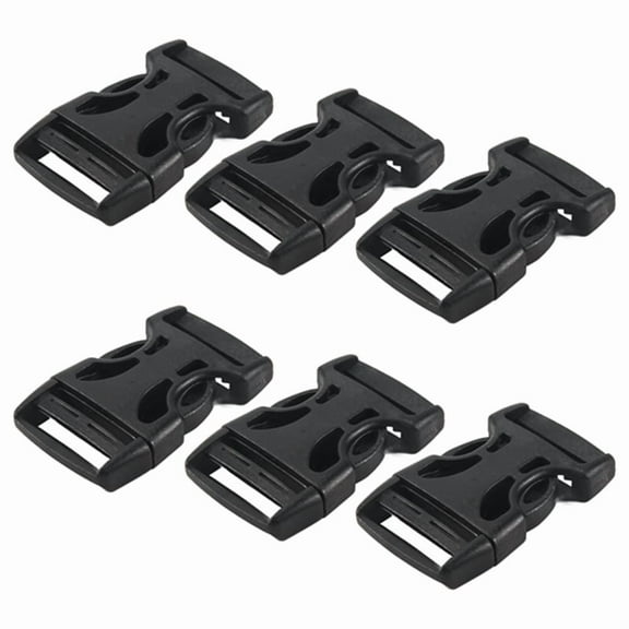 4pcs Plastic Side Quick Release Buckles Clip for 25mm Webbing Band Black
