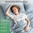 thumbnail image 2 of Luxury  Tencel & Viscose from  Cooling Sheet Set,Silky Soft Lyocell Sheets with Deep Pocket,  & Breathable Bedding with Pillowcases (Sterling Blue, ), 2 of 6