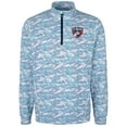thumbnail image 2 of Men's-Cutter & Buck  Navy FC Dallas Traverse Stretch Eco Camo Print Quarter-Zip Pullover Top, 2 of 3