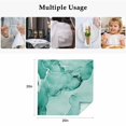 thumbnail image 4 of Turquoise Marble Cloth Napkins, Nature Marble Stone Ripple Modern Art Washable and Reusable Dinner Napkins Set of 8, Table Napkin for Kitchen Party Birthday Wedding Hotel Housewarming 20"x20", 4 of 8