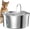108oz Fountain + 6 Filters + 3 Sponges, variant on Cat Water Fountain Stainless Steel: 2.2 L Cat Fountain for Drinking - Automatic Pet Water Fountain for Cats Inside - Metal Cat Dog Water Dispenser Bowl with Faucet Water Level Window Ultra Quiet Pump