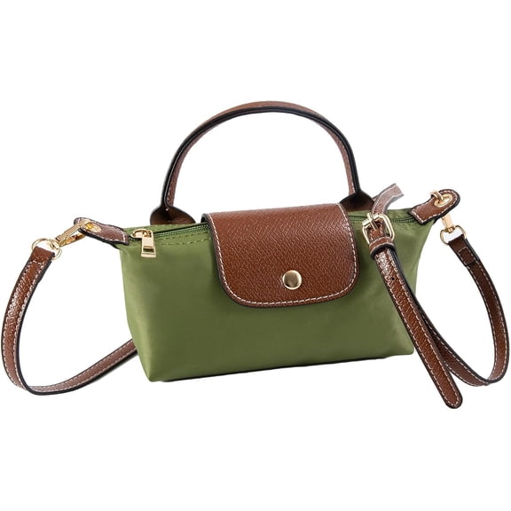 Mini Crossbody Bags for Women with Adjustable Strap , Fashion Mini Tote Purse, Nylon Small Handbag for Ladies