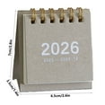 thumbnail image 5 of Mini Desk Calendar 2025 Unprinted Punch Card Countdown Planner for Desktop Use 7.5 cm x 6.5 cm x 3.5 cm Triangular Fold Design, 5 of 5