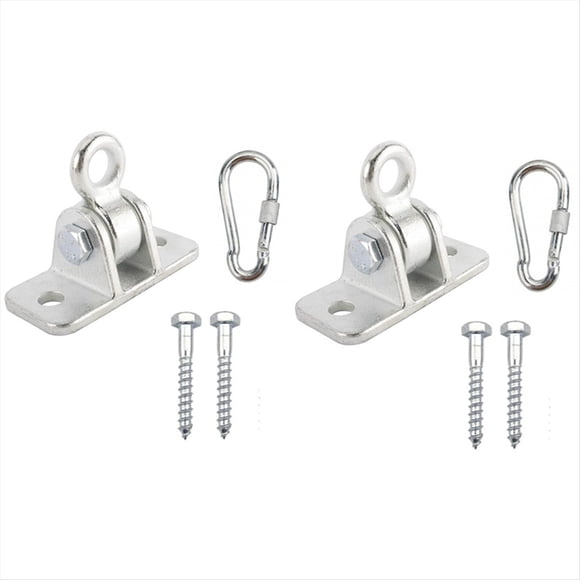 Kit de Colgadores Resistentes para Columpios de Porche, con Tornillos y Pernos para Patio, Yoga, Asientos, Interiores y Exteriores. A Presión.