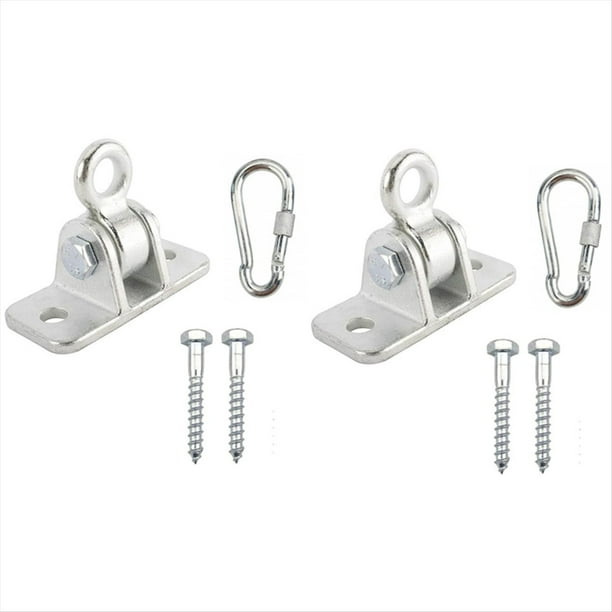 Kit de Colgadores Resistentes para Columpios de Porche, con Tornillos y Pernos para Patio, Yoga, Asientos, Interiores y Exteriores. A Presión.