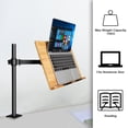 thumbnail image 3 of Book Stand with Clamp, 15.4 x 11 Inches Book Holder for Reading Hands Free, Aluminum Alloy and Bamboo Material Build, Table Side Design, Suitable for Readers, Students and Children, 3 of 8