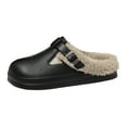 thumbnail image 5 of Clogs Mules Boots Slippers for Women with Fleece Lined Winter Warm Fuzzy Removable Soles Indoor Outdoor Slip on Garden Booties House Shoes, 5 of 6