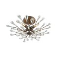 thumbnail image 1 of Crislett 4 Light Semi Flush In Sunglow Bronze With Clear Crystal, 1 of 1