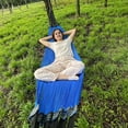 thumbnail image 2 of Hyasfey Outdoor Hammock with Carry Bag Breathable Portable Heavy Duty Single Person Camping Garden Patio Balcony Porch Backyard Hanging Mesh Swing, 2 of 6
