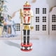 thumbnail image 3 of Figura de soldado cascanueces de 30 cm, adorno navideño para fiestas. Blanco, 3 of 9