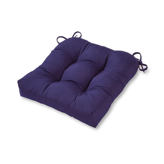 Greendale Home Fashions Tufted Outdoor 20'' x 20'' Seat Cushion, Navy