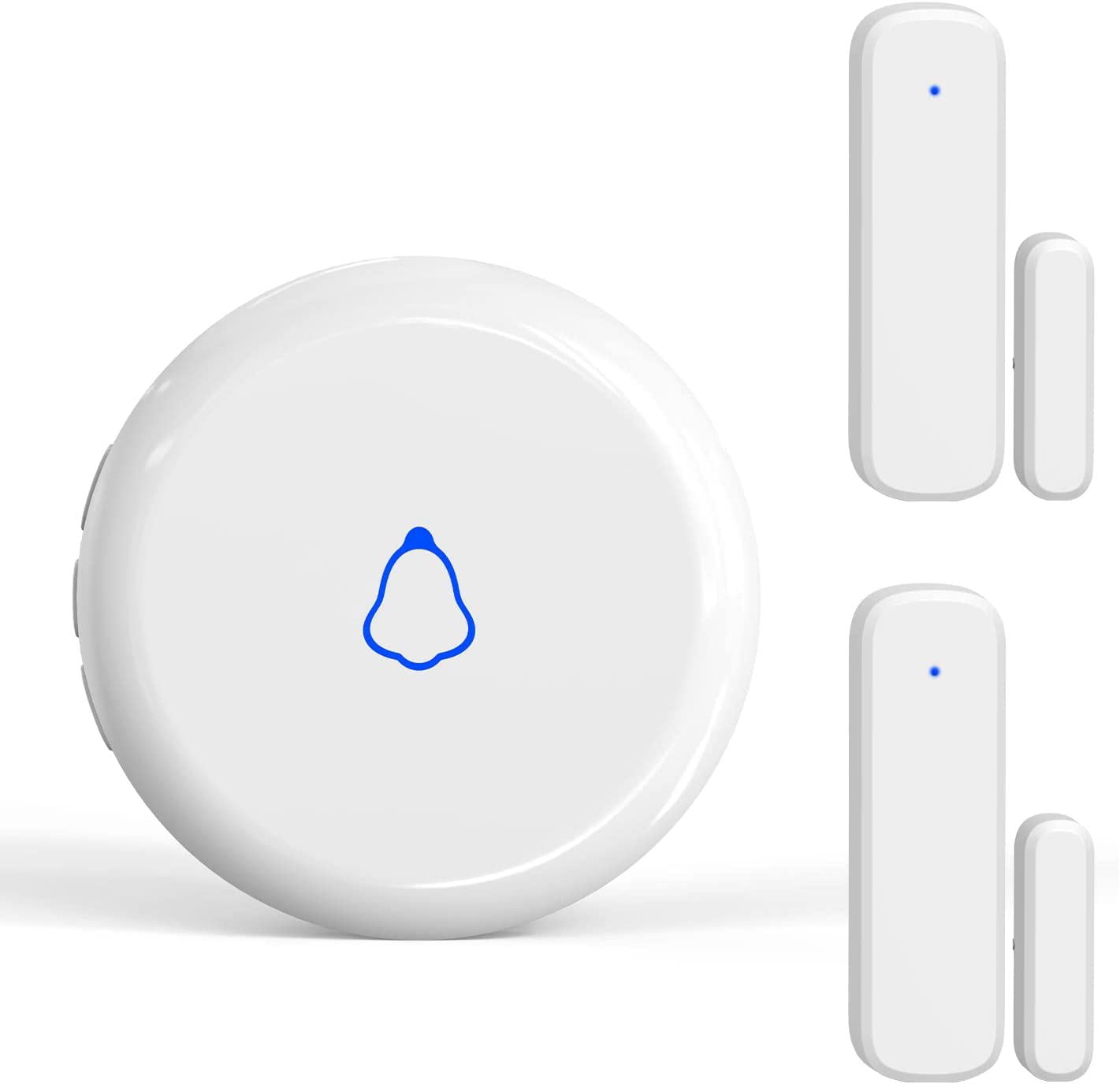 AMHEY Wireless Door Alarm Sensor, 700ft Door Sensor Chime 2 Sensors 1