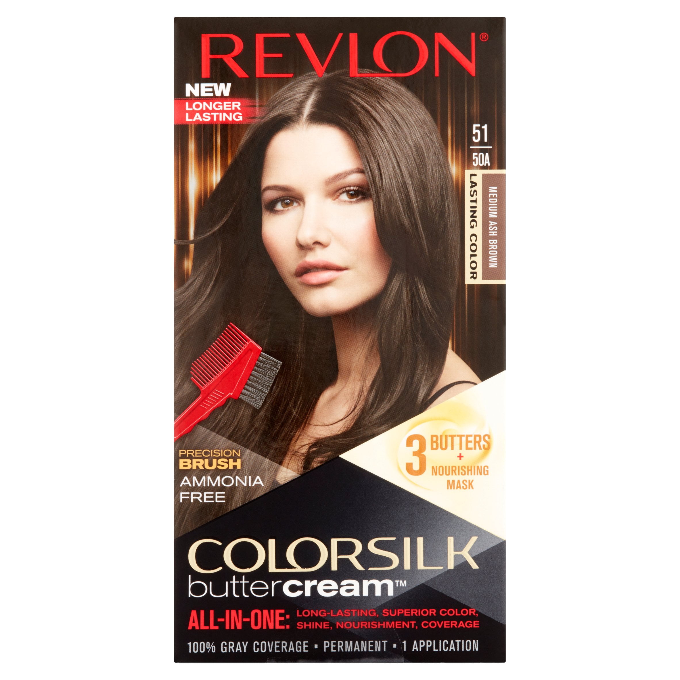 Revlon Colorsilk Buttercream Hair Color 53 Medium Golden Brown