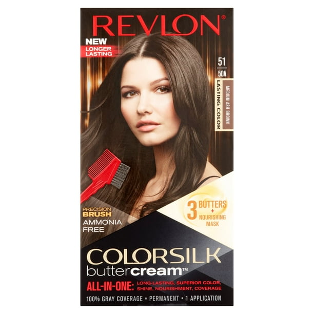 Revlon Colorsilk Buttercream Hair Color Medium Ash Brown Walmart Com Walmart Com