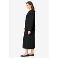 thumbnail image 3 of Woman Within Plus Size Lettuce Trim Knit Jacket Dress, 3 of 6