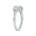 thumbnail image 2 of SZUL Women's 4 CTW Three Stone Emerald Cut Lab Grown Diamond Ring in 14K White Gold, 2 of 5