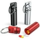 thumbnail image 4 of Paquete de 3 píldoras portátiles Almacenamiento Sellado Cajas Llaveros Fráferes impermeables Aleación de aluminio Botellas de cabeza plana Camping Viajar Guardurnaity HA010162-00, 4 of 6